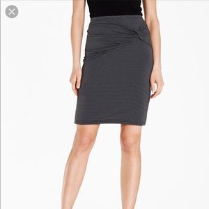 Garnet Hill wrap front pencil skirt